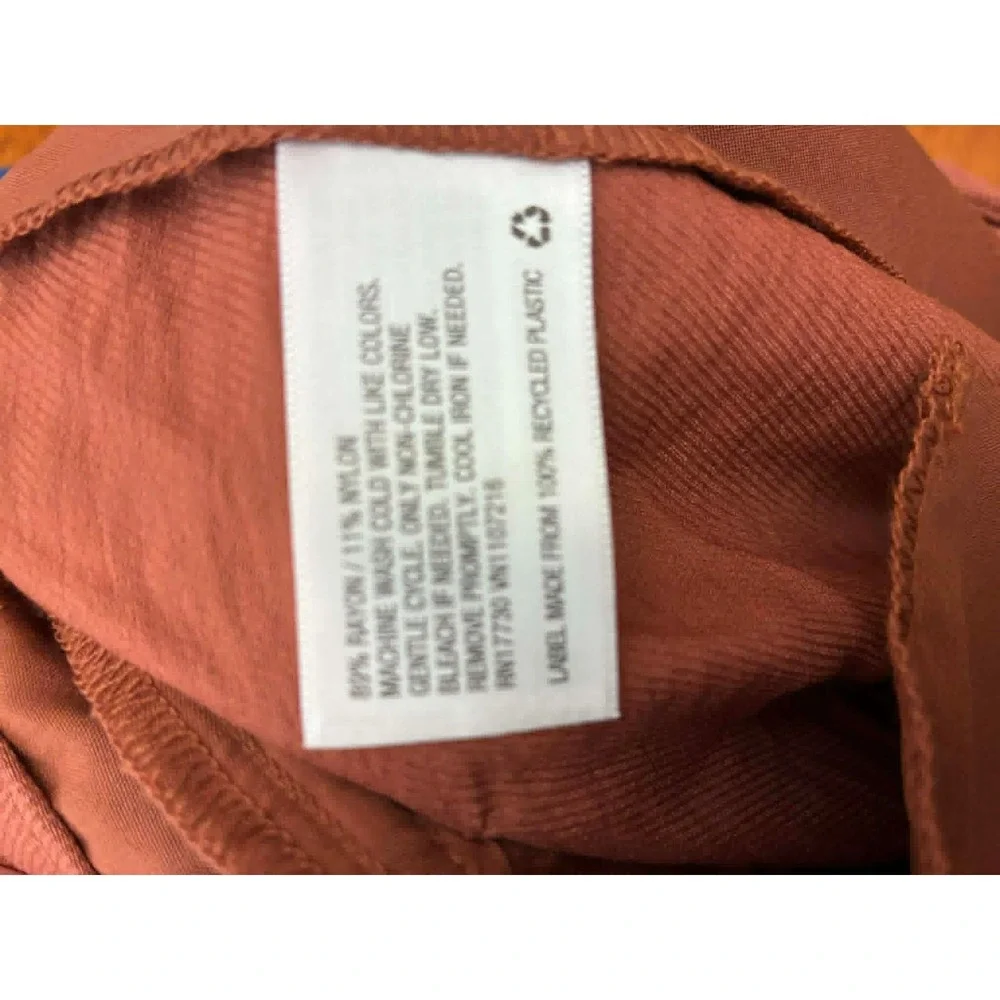 Prologue Womens Rust Brown Dress Shorts Size 12 Taylored Rayon NWT